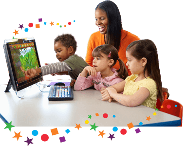 Children engaged in collaborative learning